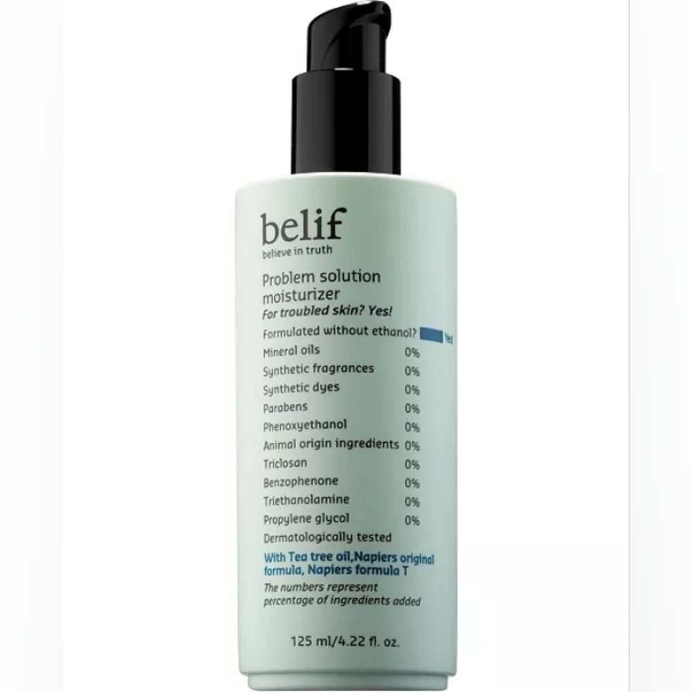 New belif Problem solution moisturizer size 4.22 fl. oz.